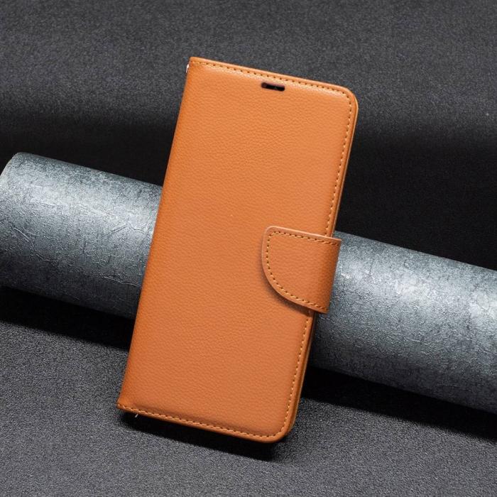 Bild 4, Xiaomi 12T / 12T Pro Fodral Shark Litchi Brun