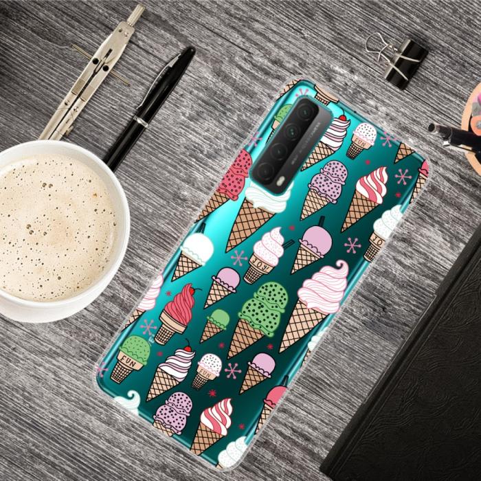 Bild 2, Huawei P Smart (2021) - Skal Med Tryck - Glass Sorter