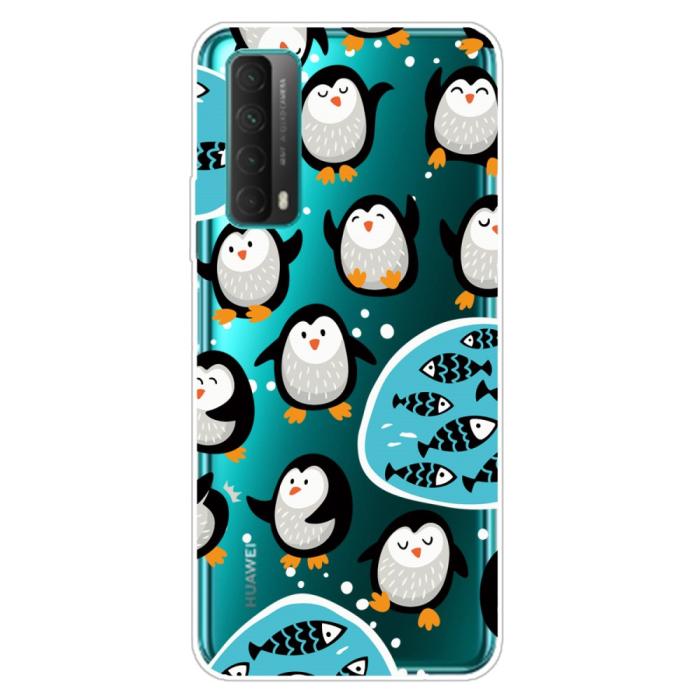 Bild 1, Huawei P Smart (2021) - Skal Med Tryck - Pingviner