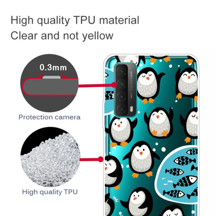 Bild 4, Huawei P Smart (2021) - Skal Med Tryck - Pingviner