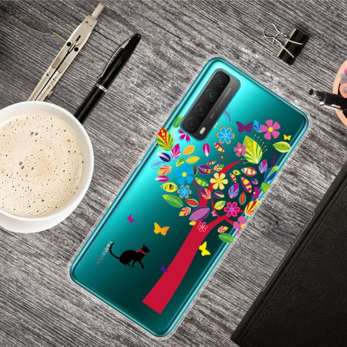 Bild 2, Huawei P Smart (2021) - Skal Med Tryck - Färggrant Träd