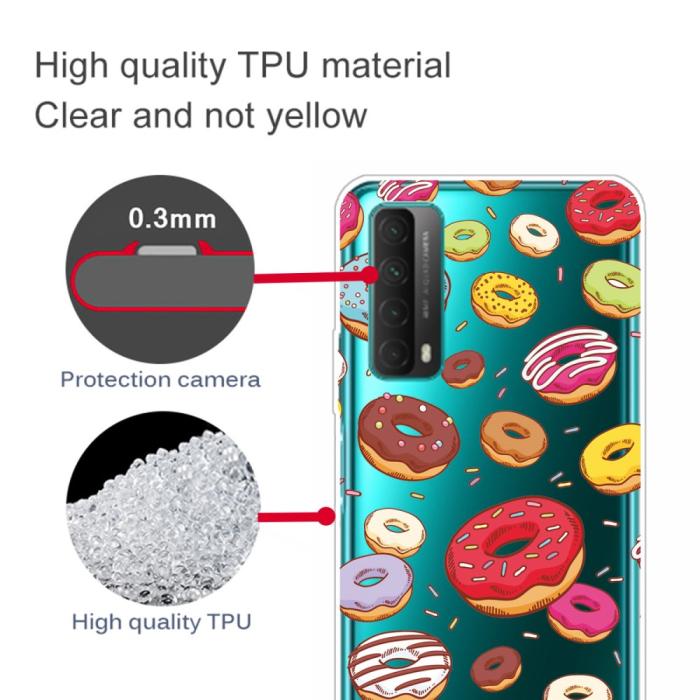Bild 4, Huawei P Smart (2021) - Skal Med Tryck - Donuts