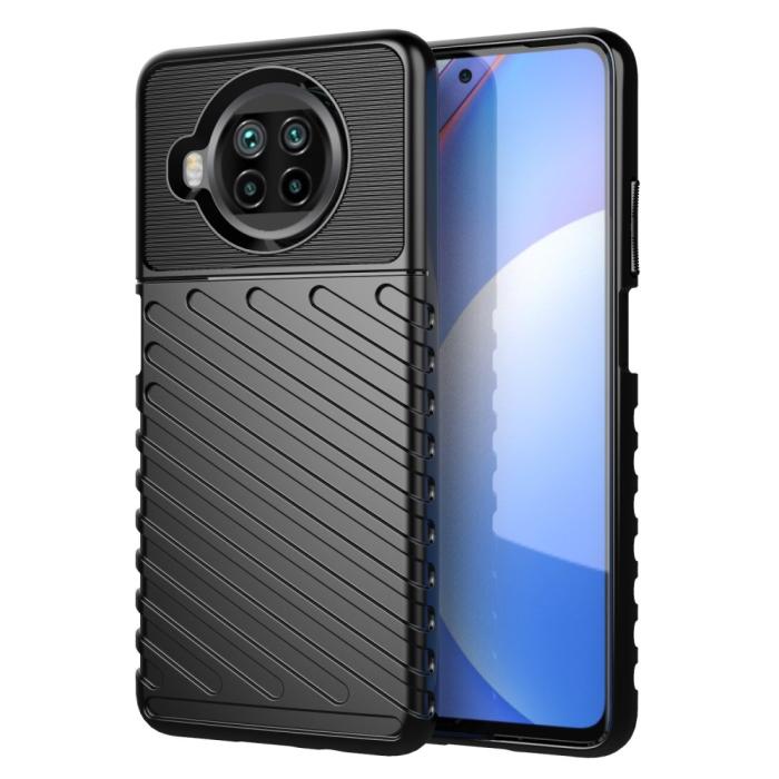 Bild 1, Xiaomi Mi 10T Lite 5G - Twill Textur Skal - Svart