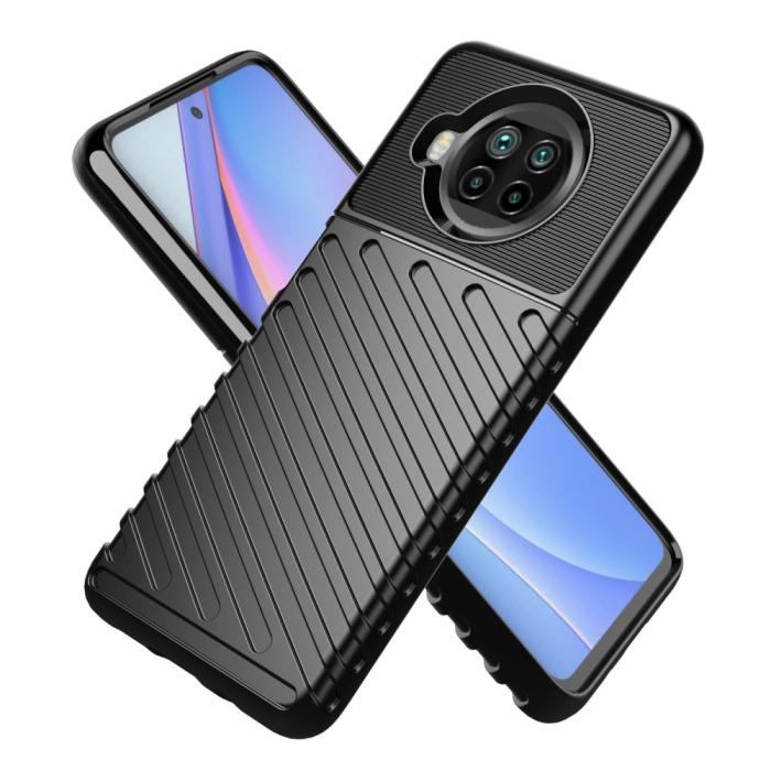 Bild 2, Xiaomi Mi 10T Lite 5G - Twill Textur Skal - Svart