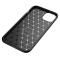 iPhone 13 - Kolfiber Textur Skal - Svart