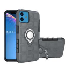 iPhone 11 - Armour Ring Skal - Funkar med magnethållare - Grå