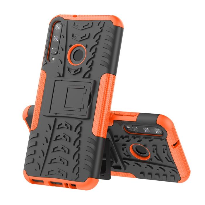Bild 2, Huawei P40 Lite E - Ultimata Stöttåliga Skalet med Stöd - Orange