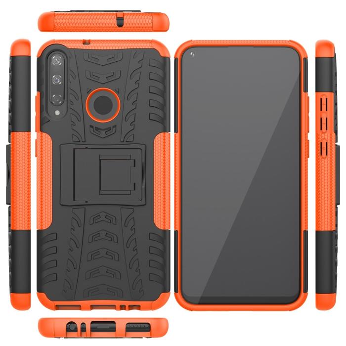 Bild 3, Huawei P40 Lite E - Ultimata Stöttåliga Skalet med Stöd - Orange