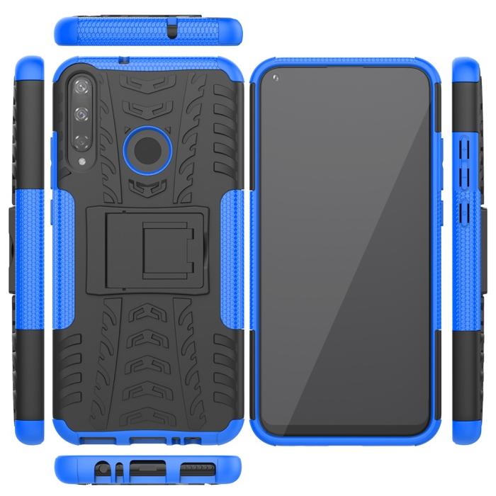 Bild 3, Huawei P40 Lite E - Ultimata Stöttåliga Skalet med Stöd - Blå