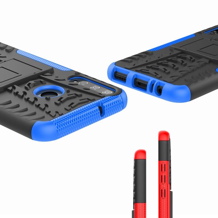 Bild 4, Huawei P40 Lite E - Ultimata Stöttåliga Skalet med Stöd - Blå