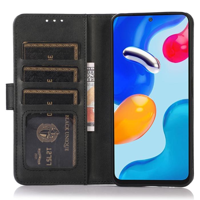 Bild 2, Motorola Edge 50 Neo Fodral Läder Svart
