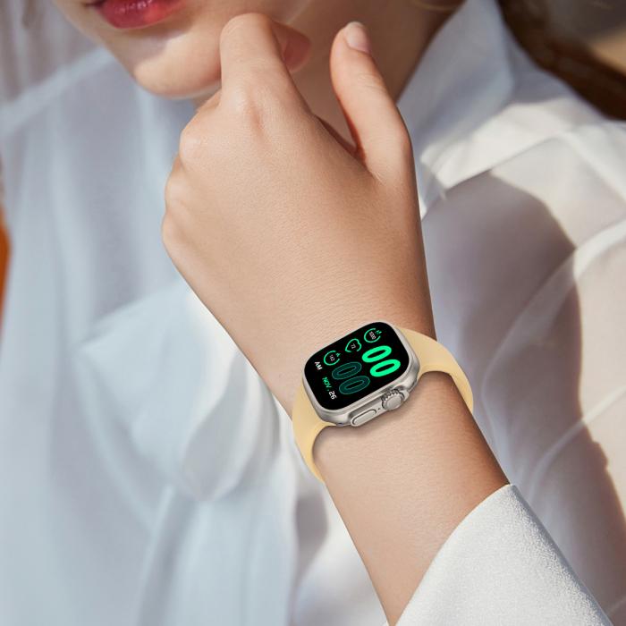 Bild 6, Silikon Armband Butterfly Apple Watch 41/40/38 mm (M/L) Valnöt