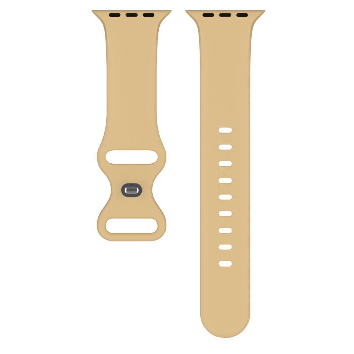 Bild 3, Silikon Armband Butterfly Apple Watch 42/44/45/49 mm (M/L) Valnöt