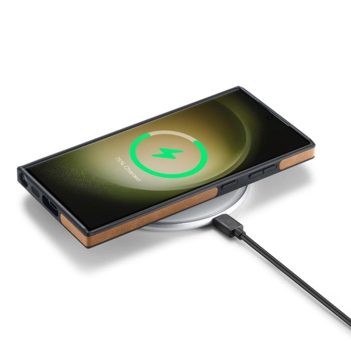 Bild 6, DG.MING Samsung Galaxy S24 Ultra Skal Läderbelagt Brun