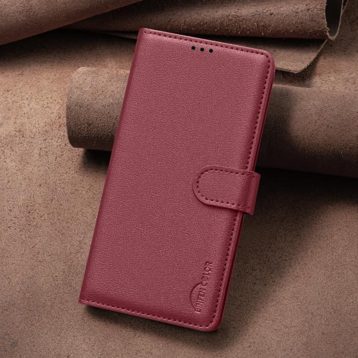 Bild 3, BINFEN Xiaomi 17T Pro Fodral RFID Läder Röd