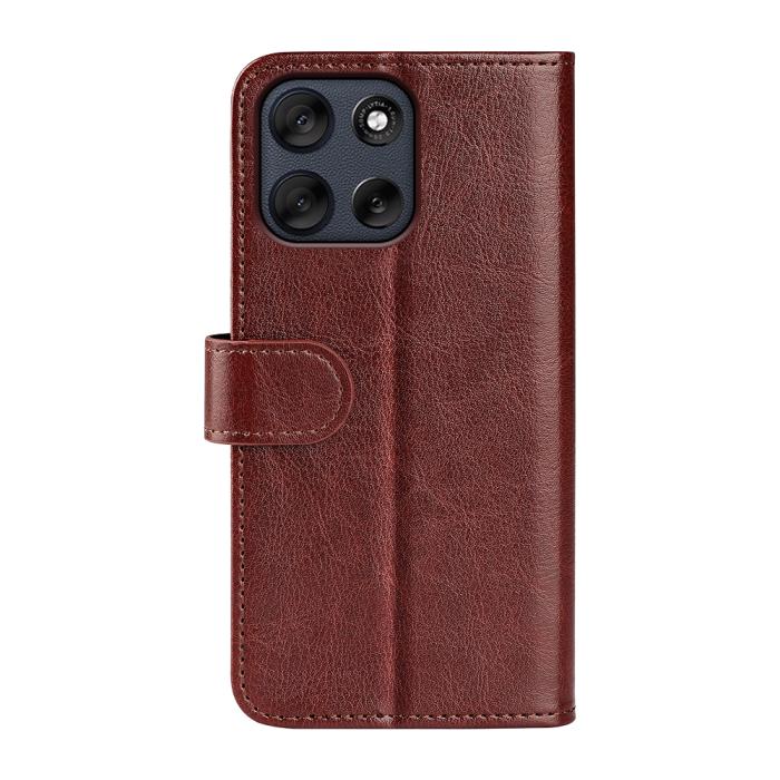 Bild 3, Motorola Moto G56 5G Fodral Crazy Horse Läder Brun