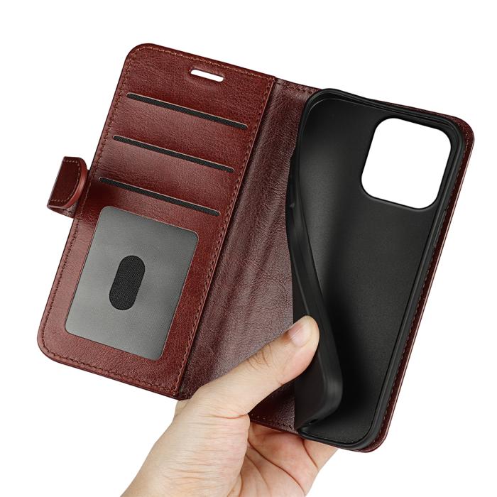 Bild 4, Motorola Moto G56 5G Fodral Crazy Horse Läder Brun
