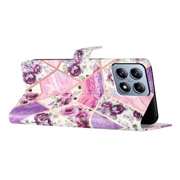 Bild 4, Xiaomi 15T Pro Fodral Med Marmor Tryck Lila
