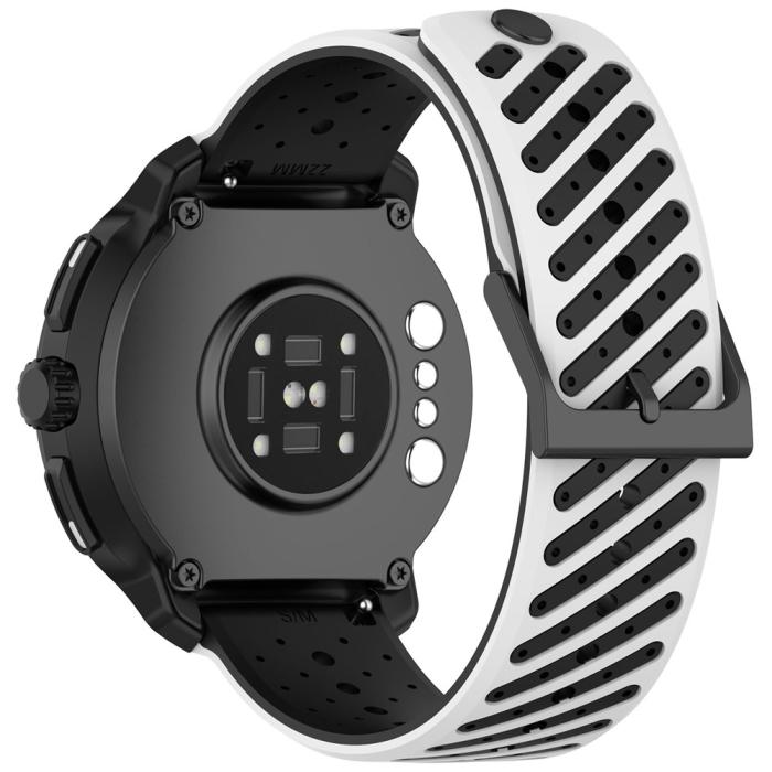 Bild 1, Klockarmband 22 mm Quick Release Silikon Vit / Svart