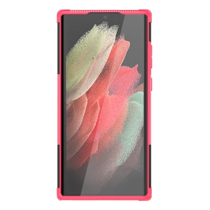 Bild 4, Samsung Galaxy S22 Ultra Skal Ultimata Stöttåligt med Stöd Rosa