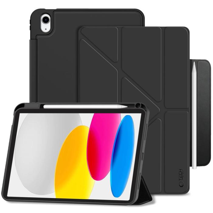 Bild 2, Tech-Protect iPad 11 2025 / 10.9 2022 Fodral SC Origami Svart