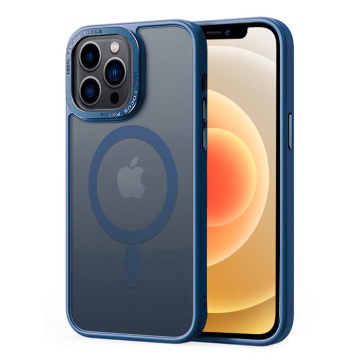 Bild 1, iPhone 12 / 12 Pro Skal MagSafe Hybrid Matt Sapphire