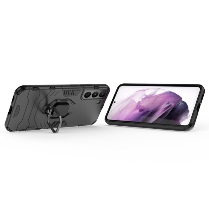 Bild 4, Samsung Galaxy S22 Skal Hybrid Ring Armor Svart