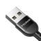 Mcdodo 1.8m QC 3.0/4.0 USB-C Flexibel Nylon Kabel Svart