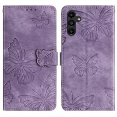 Samsung Galaxy A16 / A26 5G Fodral Fj&auml;rilar Lila