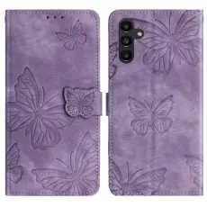 Samsung Galaxy A16 / A26 5G Fodral Fj&auml;rilar Lila
