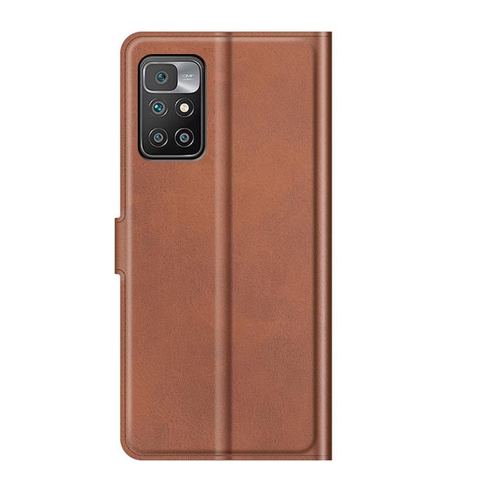 Bild 3, Xiaomi Redmi 10 Fodral Solid Läder Brun