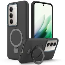 Samsung Galaxy S24 FE Skal MagSafe Kickstand Hybrid Svart