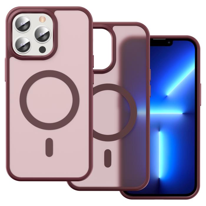 Bild 2, ColorPop iPhone 13 Pro Skal CH MagSafe Matt Röd