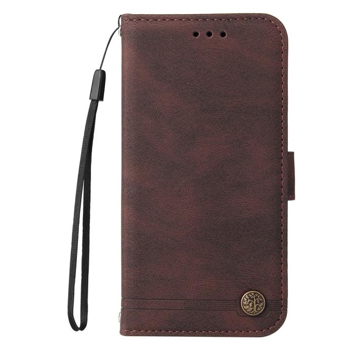 Bild 5, Xiaomi Redmi 14C Plånboksfodral Läder Brun