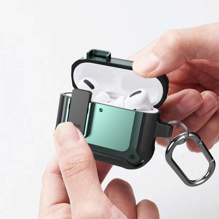 Bild 2, AirPods 4 Skal Shockproof Hybrid Armor Röd