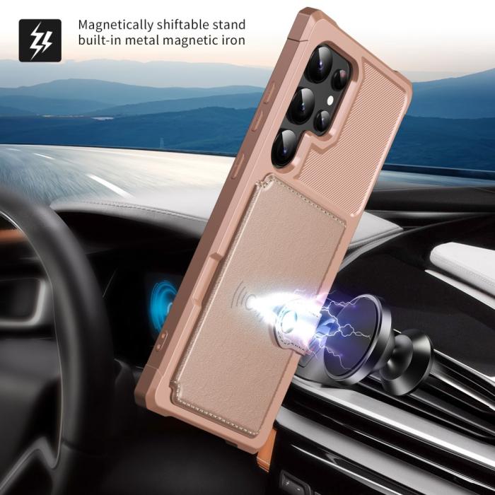 Bild 6, Galaxy S24 Ultra Skal Med Plånboksfunktion Roséguld