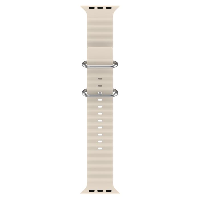 Bild 3, Apple Watch 42/44/45/49 mm Armband Ocean Wave Starlight
