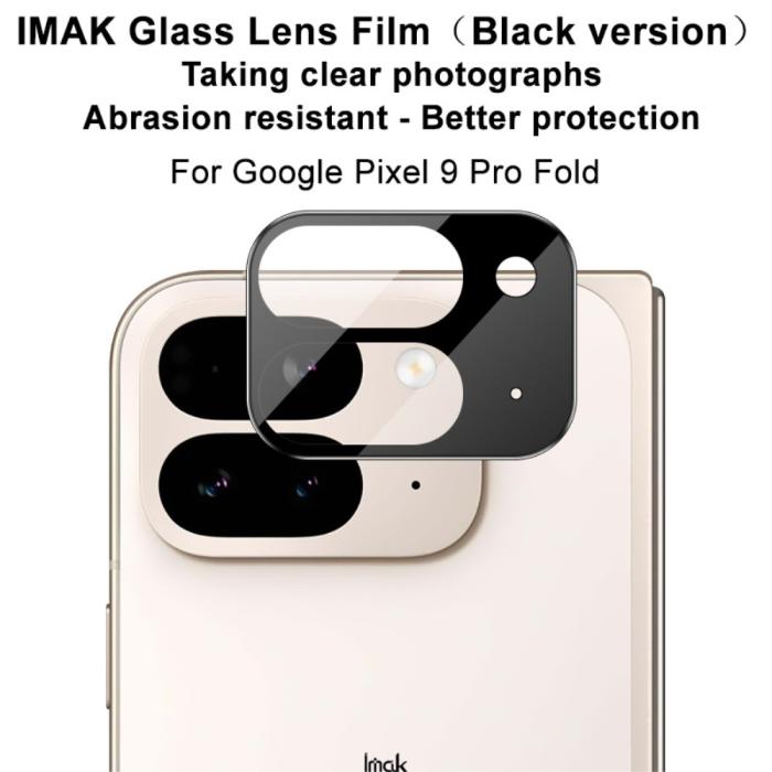 Bild 2, IMAK Google Pixel 9 Pro Fold Linsskydd Svart