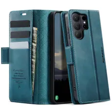 CASEME Samsung Galaxy S26 Ultra Fodral RFID L&auml;der Gr&ouml;n