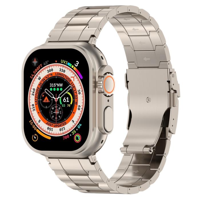 Bild 4, Apple Watch 42/44/45/49 mm Armband Steel Titanium