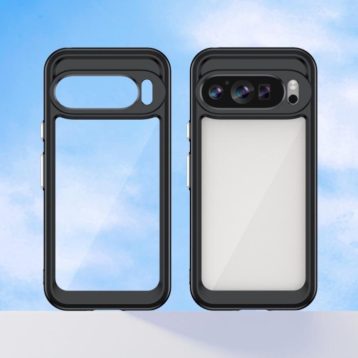Bild 2, Google Pixel 9/9 Pro Skal Hybrid Svart/Transparent