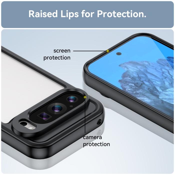 Bild 6, Google Pixel 9/9 Pro Skal Hybrid Svart/Transparent