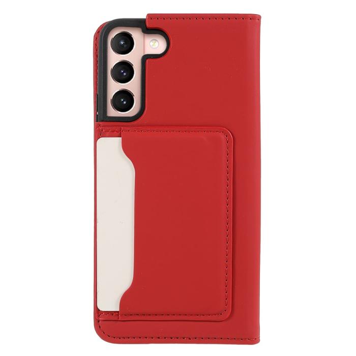 Bild 3, Samsung Galaxy S22 Plus Fodral Flip Med Kortfack Röd