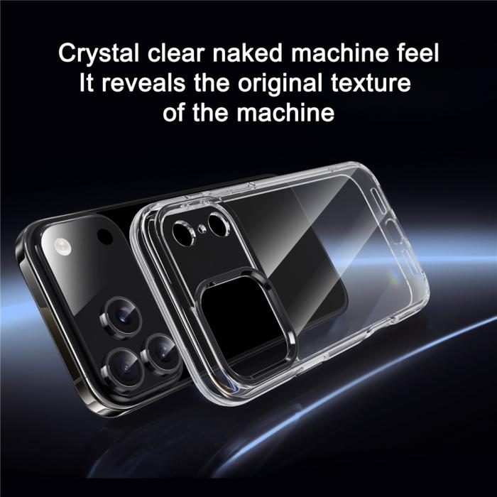 Bild 5, IPAKY iPhone 17 Pro Max Skal Shockproof Transparent / Silver