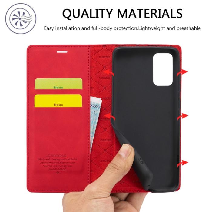 Bild 6, LC.IMEEKE Samsung Galaxy A23 5G Fodral Flip Läder Röd