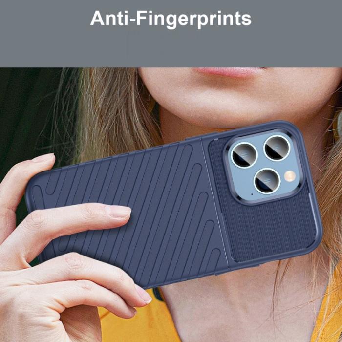 Bild 5, iPhone 14 Pro Max Skal Twill Textur Blå