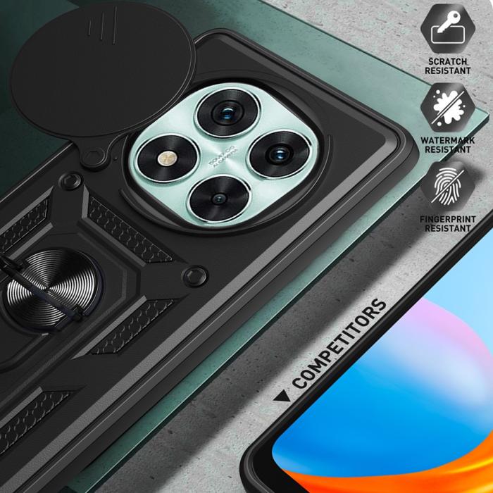 Bild 6, Xiaomi Redmi Note 14 Pro 5G Skal CamShield Hybrid Ring Silver