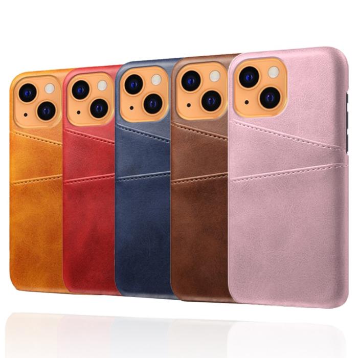 Bild 5, iPhone 13 - KSQ Skal Med Kortfack - Röd