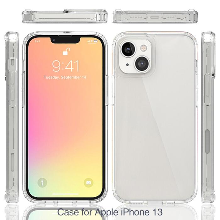 Bild 6, iPhone 13 - Akryl/TPU Crystal Skal - Transparent