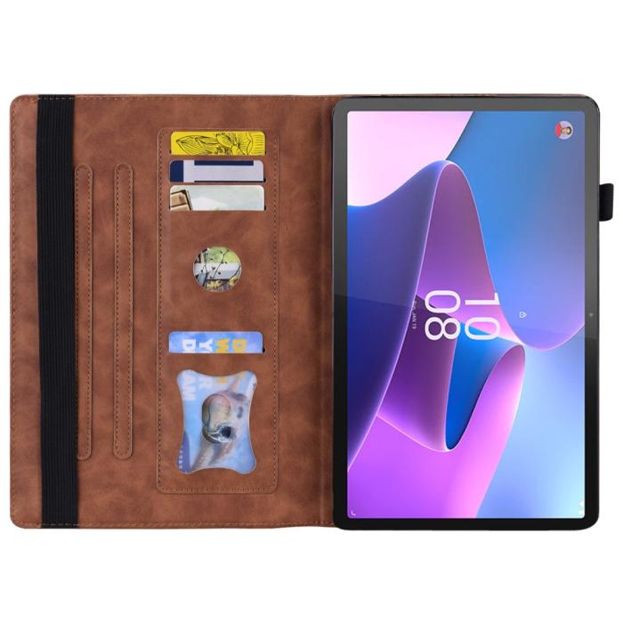 Bild 2, Lenovo Tab P11 Pro Gen 2 Fodral Med Frontficka Brun